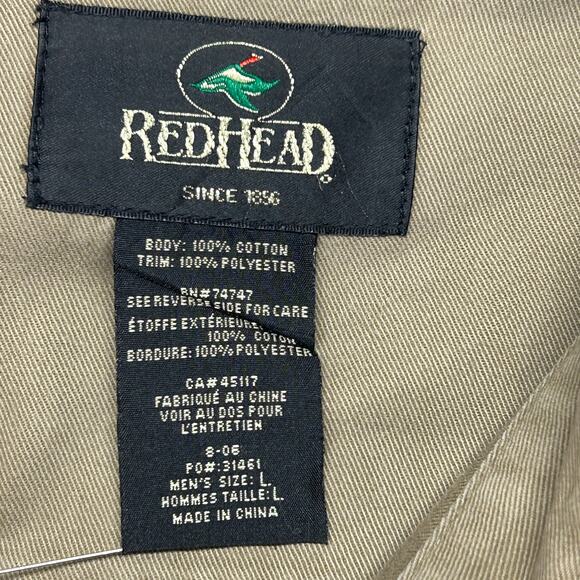 Redhead Shooting Hunting Mens L Button Shirt L/S Meadow Wood Farms Embroidered - Picture 3 of 16